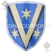Medieval Shield  Decorative Shield  Armor Shield  Handmade Shield  Decorative Shield Combat shield with a coat of arms MS0189
