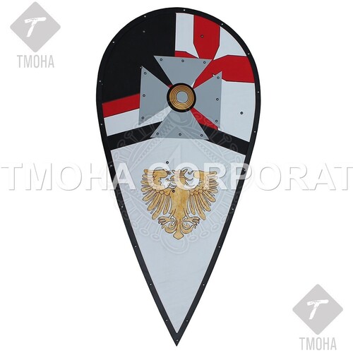 Medieval Shield  Decorative Shield  Armor Shield  Handmade Shield  Decorative Shield Maltese shield with heraldic Eagle of Pfalz-Saxony MS0193