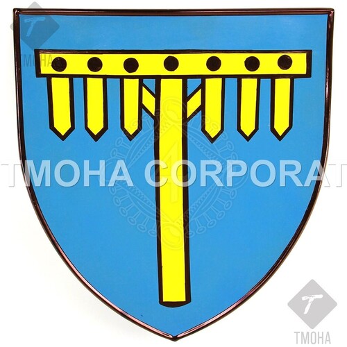 Medieval Shield  Decorative Shield  Armor Shield  Handmade Shield  Decorative Shield Coat of Arms Shield Kostka from Postupice MS0196