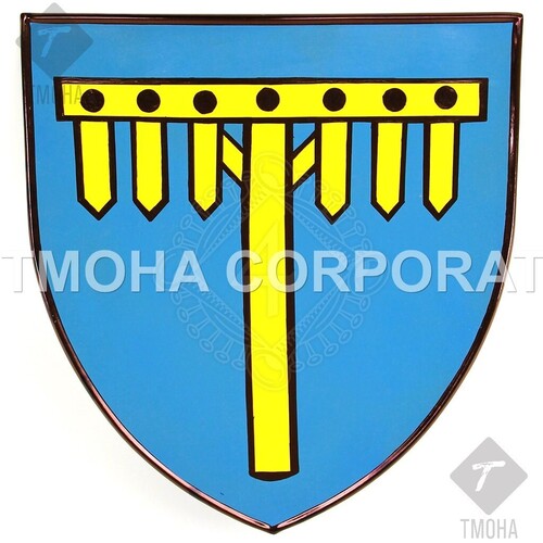 Medieval Shield  Decorative Shield  Armor Shield  Handmade Shield  Decorative Shield Coat of Arms Shield Kostka from Postupice MS0196