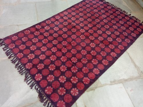 Hand Block Dabu Print Cotton Rug Room Mat And Carpet Dar