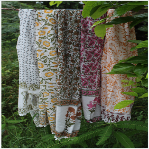 Block Printed Cotton Stoles