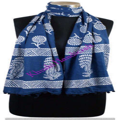 Hand Block Print Cotton Stoles