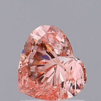 Heart 1.07ct Fancy Vivid Pink VS2 IGI Certified CVD Lab Grown Diamond EC3515
