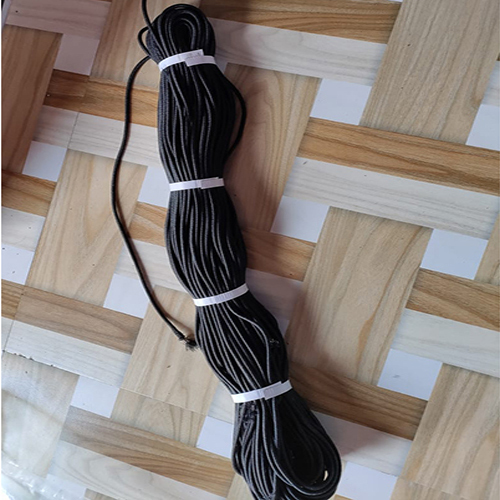 Elastic Rope - Elastic String for Indoor Crafts | Versatile, Small Diameter, Available in Various Sizes and Thicknesses, Black Color