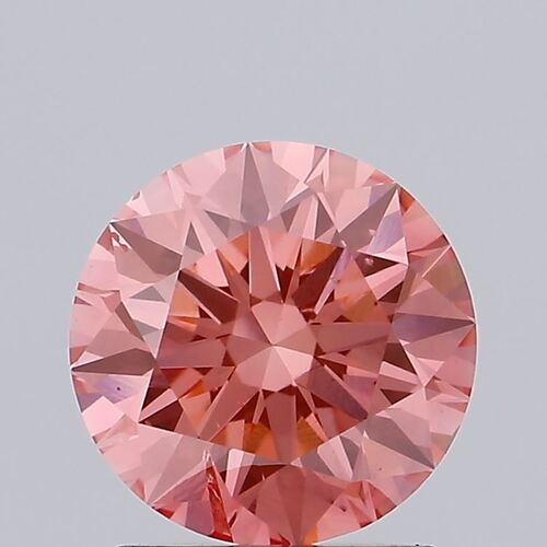 Round 1.71ct Fancy Vivid Pink SI2 IGI Certified CVD Lab Grown Diamond EC2569 515202005