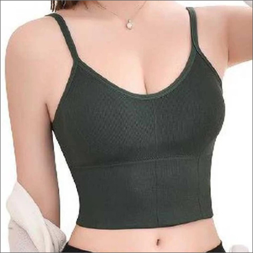 Crop Top Padded Bra - Cotton Fabric, Various Sizes Available | Stylish Design for Women, Comfortable Padded Support