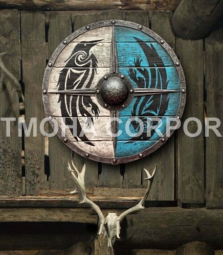 Medieval Shield / Round Shield / Greek Shield / Decorative Shield / Wooden Shield / Armor Shield / Handmade Shield / Decorative Shield MS0207