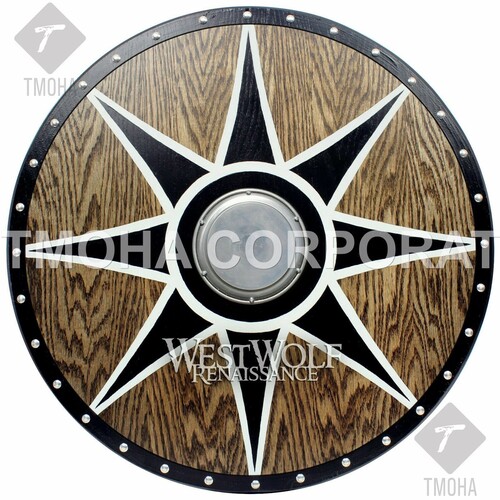 Medieval Shield / Round Shield / Greek Shield / Decorative Shield / Wooden Shield / Armor Shield / Handmade Shield / Decorative Shield MS0208