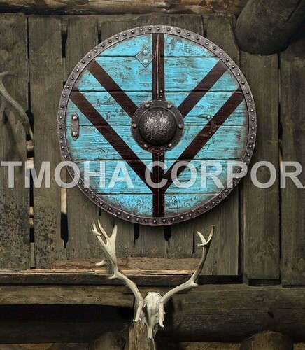 Medieval Shield / Round Shield / Greek Shield / Decorative Shield / Wooden Shield / Armor Shield / Handmade Shield / Decorative Shield MS0209