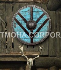 Medieval Shield / Round Shield / Greek Shield / Decorative Shield / Wooden Shield / Armor Shield / Handmade Shield / Decorative Shield MS0209