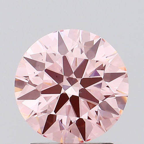 Round 2.09ct Fancy Vivid Pink VS2 IGI Certified CVD Lab Grown Diamond EC3518