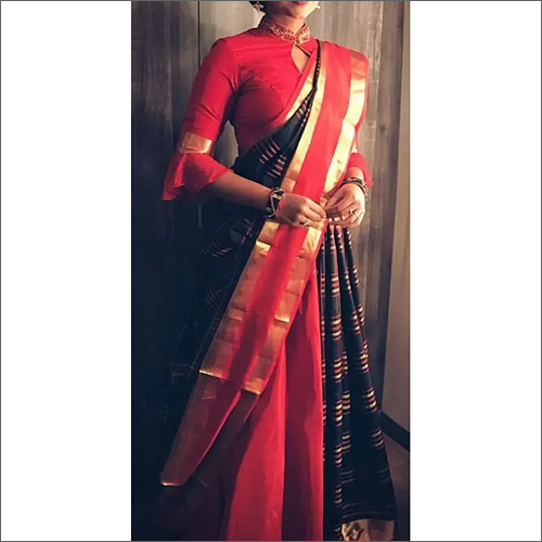 Red-Black Ladies Ethnic Saree