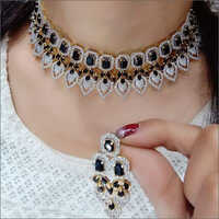 American Diamond Necklace Set Gender: Women