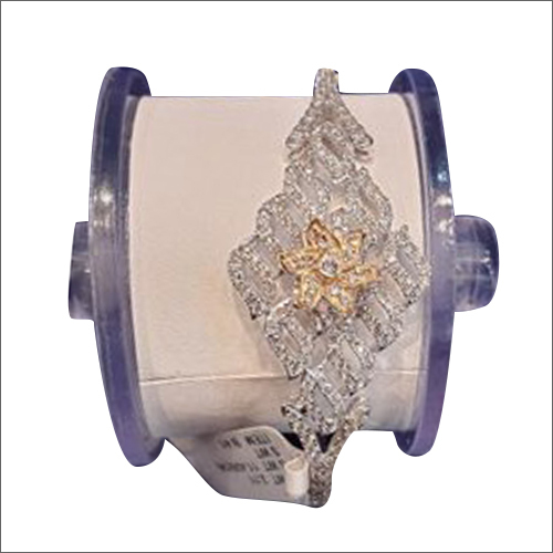 Ladies Diamond Bracelet - Sterling Silver Modern Style with White Gold Accents | Ideal for Weddings Anniversaries and Parties