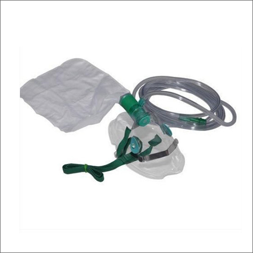 Non Rebreathing Oxygen Mask - Medical Grade PVC, Wide Convex Cone Design for Optimal Airflow and Reduced Medication Waste, Includes Adjustable Nose Clip
