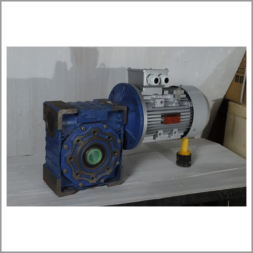 Blue Aluminium Gearbox With Motor