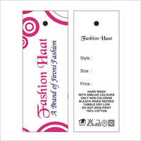 White Pink Women Garment Clothes Hang Tag