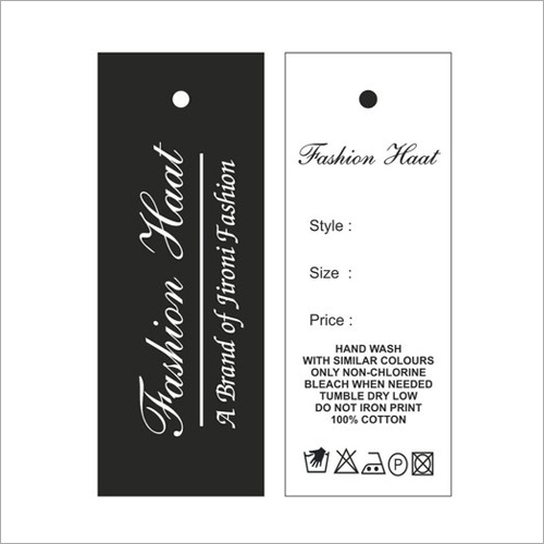 Black Women Garment Tag