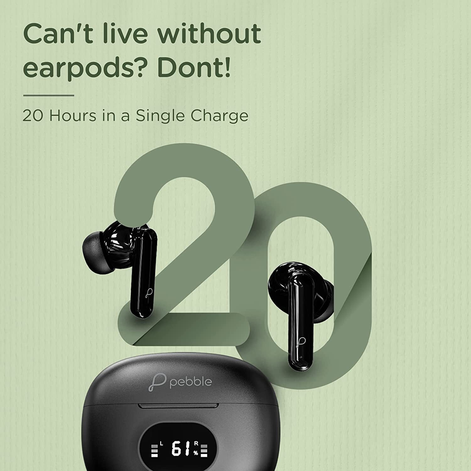 Pebble Buds Pro True Wireless Earpods