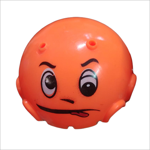 Funny Face Plastic Toy - ABS Material, Orange Color | Non-Toxic Plastic Toy for Preschool Props & Color Recognition Fun