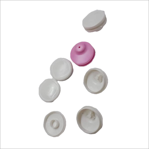 Plastic Molded Cap - Plastic , White Color , Manual Operation | Injection Molding Technique, Features Pour Spout and Flip Top Closure