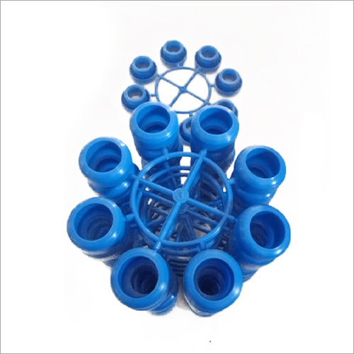 Plastic Round Molded - Plastic Material, Manual Operation, Blue Color | Non-Computerized Plastic Molding System