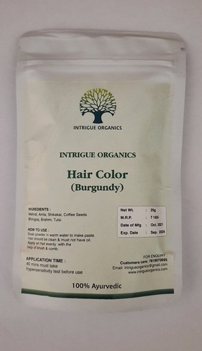 intrigue organics hair color burgundy