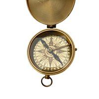 Antique Finish Brass Flate Compass