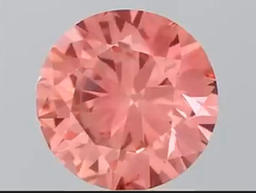 Round 1.52ct Fancy Vivid Pink VS2 IGI Certified HPHT Lab Grown Diamond EC836