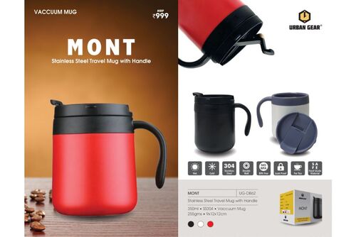 Stainless Steel Travel Mug With Handle - MONT