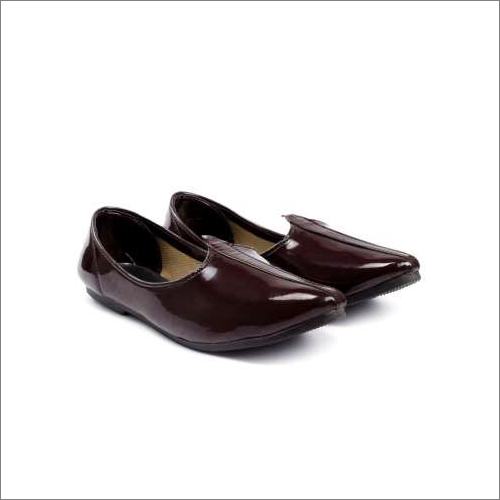 Mens Plain Brown Mojari