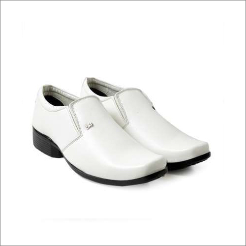 Mens Office Wear White Shoes