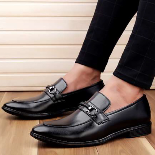 Mens Plain Black Shoes
