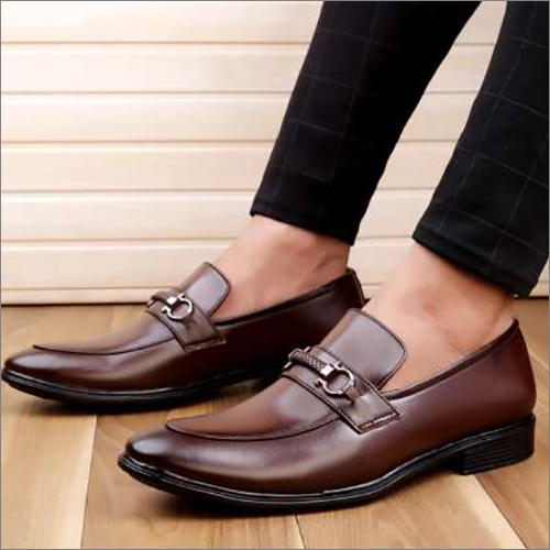Mens Plain Brown Shoes
