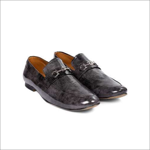 Mens Grey Semi Formal Shoes