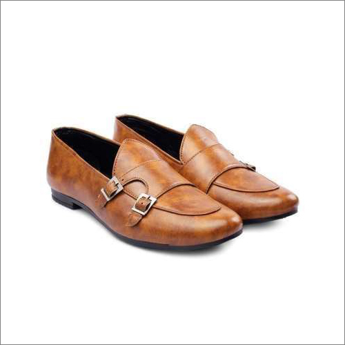Mens Plain Tan Semi Formal Shoes