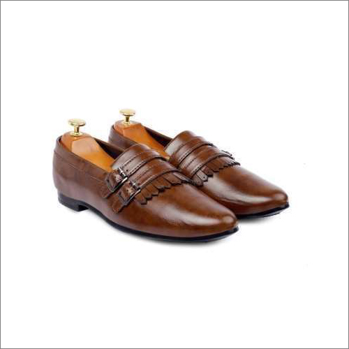 Mens Brown Partywear Shoes