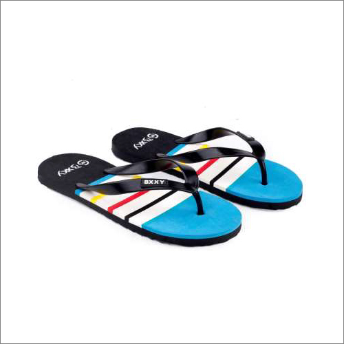 Mens Blue Beachwear Slippers