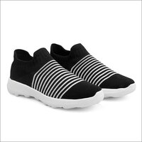 Ladies Black And White Sports Shoes
