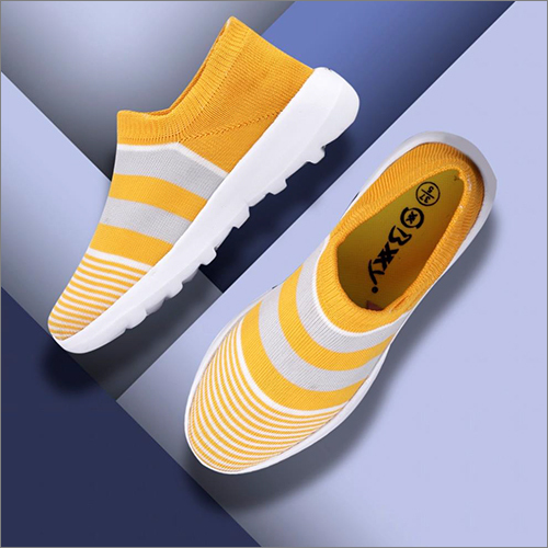 Ladies Light Yellow Sports Shoes