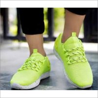 Ladies Lime Sports Shoes