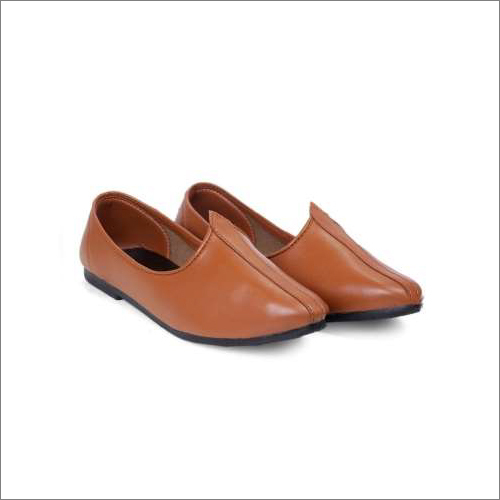 Mens Plain Tan Mojari