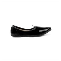 Mens Plain Black Mojari