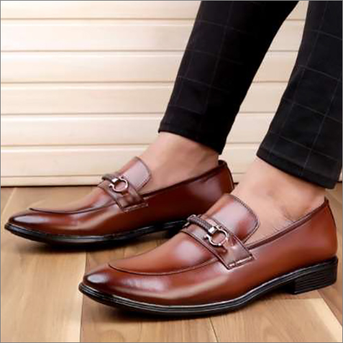 Mens Plain Tan Shoes