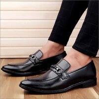 Mens Plain Black Shoes