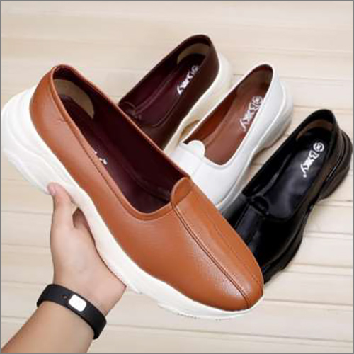 Mens Tan Leather Slip on Shoes
