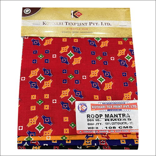 Cotton Blouse Procian Prints Fabric - Cotton, 108 cm Width, Multicolor, Washable, Printed Texture, Custom Length Available | Ideal for Blouse Making
