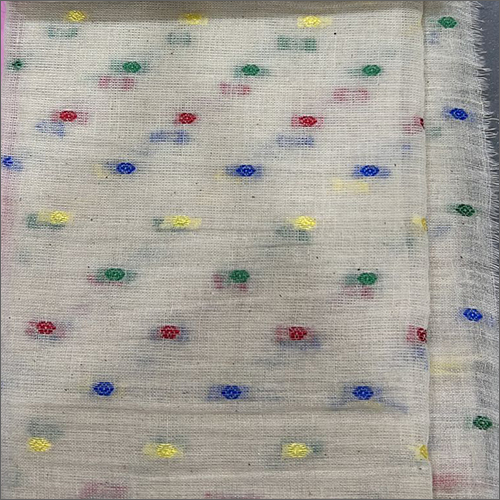 Ladies Cotton Multicolour Butta Kurta Fabric - 108 Meter Width, Washable | Printed Texture, Custom Length for Garment Industries
