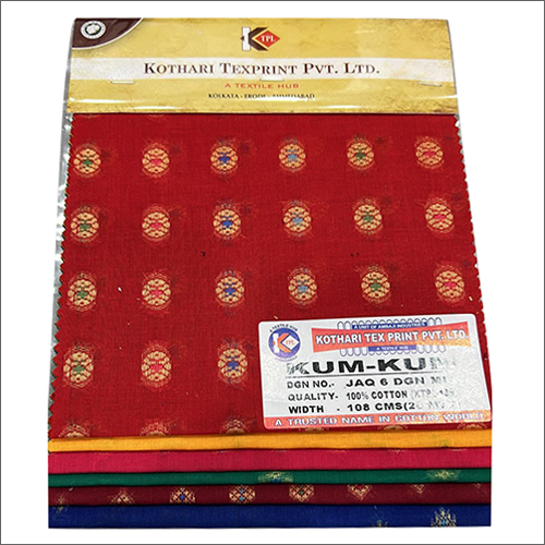 Ladies Kurta Jari Multi Color Fabric - Cotton, 20x108 inches, Multi Color | Printed Texture for Garment Industries